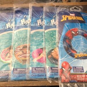 Assorted  Pool Swim Rings Lot of 6